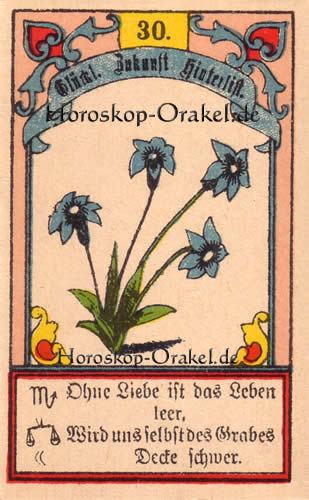 Gustav Kühn Wahrsagekarten die Lilie