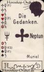 Die Gedanken, astrologische Medium Karten Horoskop